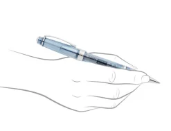 Cross Bailey Light Translucent Navy Blue Chrome Trim Ballpoint Pen