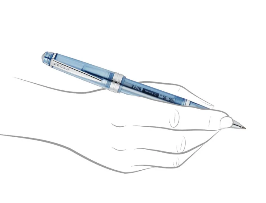 Cross Bailey Light Translucent Navy Blue with Chrome Trims Rollerball Pen