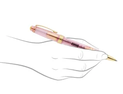 Cross Bailey Light Translucent Pink Sapphire Gold Trim Ballpoint Pen