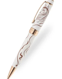 Cross Bailey Zodiac Year of the Horse White Lacquer Ballpoint Pen
