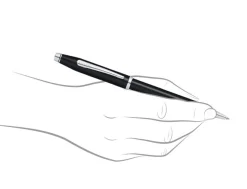 Cross Century II Black Chrome Trim Ballpoint Pen