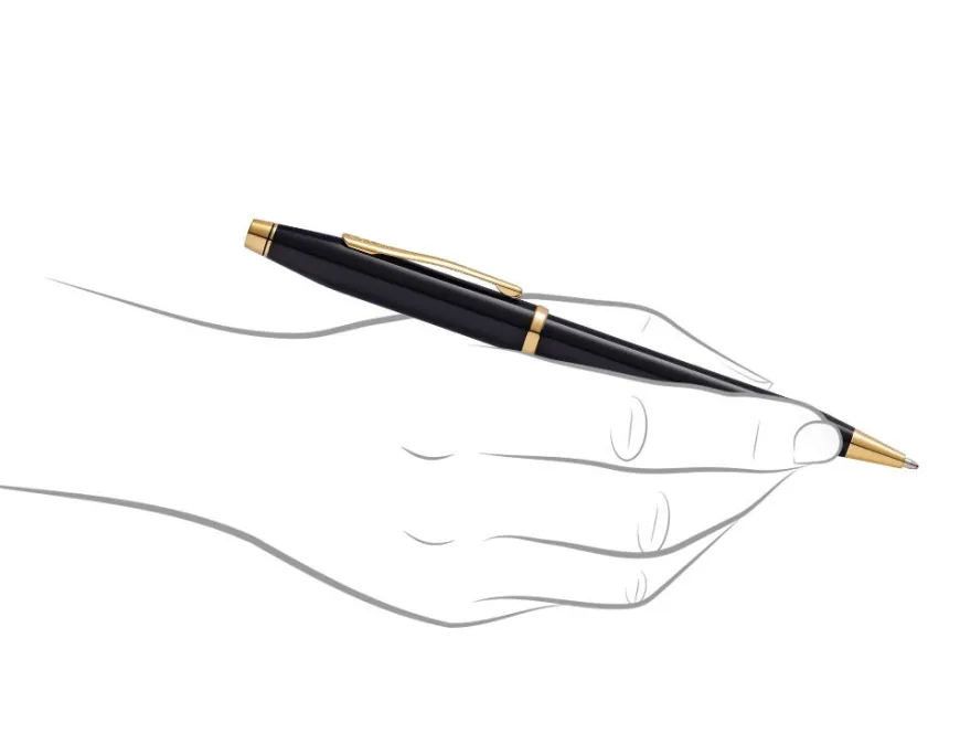 Cross Century II Black Gold Trim Ballpoint Pen