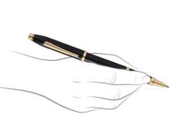 Cross Century II Black Gold Trim Rollerball Pen