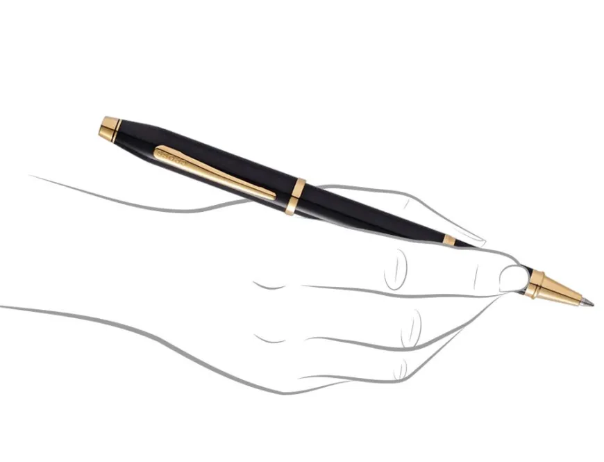 Cross Century II Black Gold Trim Rollerball Pen