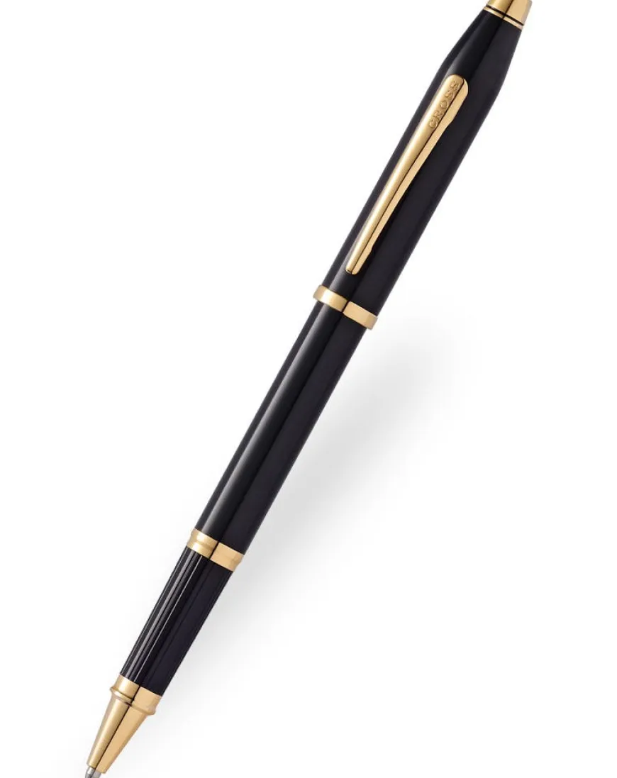 Cross Century II Black Gold Trim Rollerball Pen