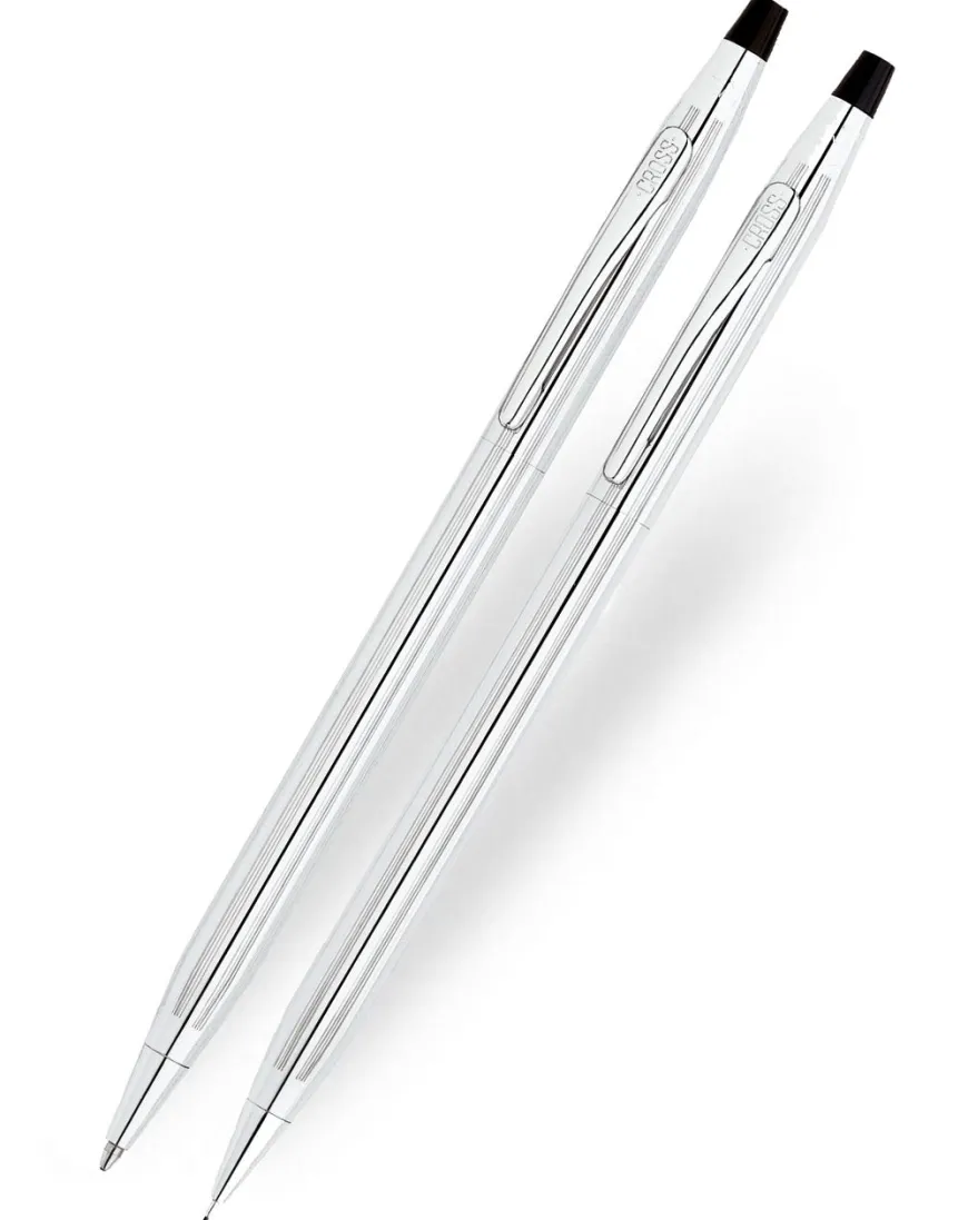 Cross Classic Century Lustrous Chrome Ballpoint & Pencil Set