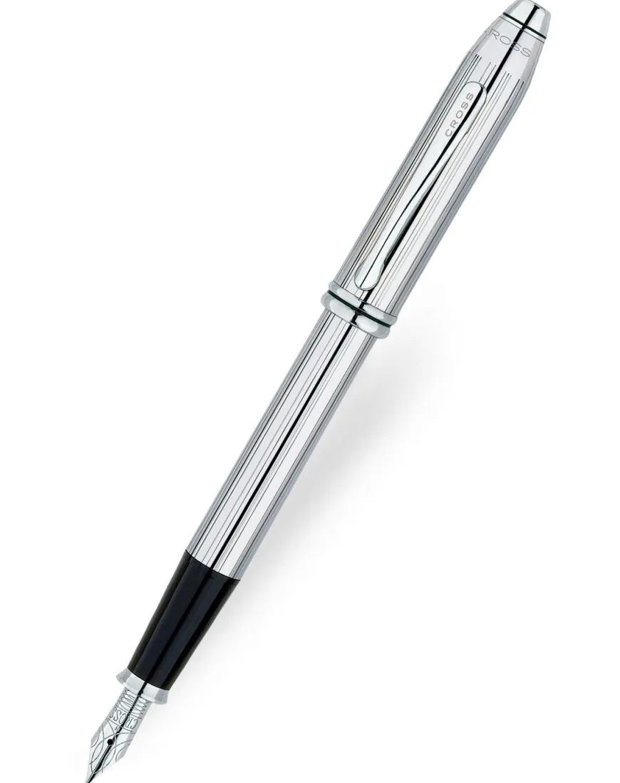 Cross Townsend Lustrous Chrome Fountain Pen