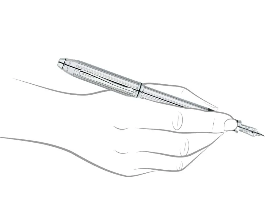 Cross Townsend Lustrous Chrome Fountain Pen