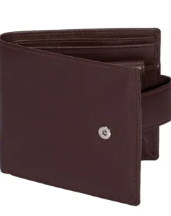 Dents Avon Leather Billfold Coin Pocket Wallet - English Tan