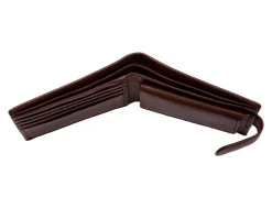 Dents Avon Leather Billfold Coin Pocket Wallet - English Tan