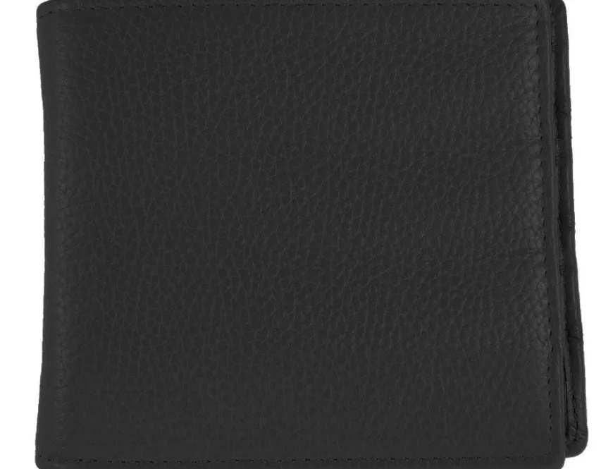 Dents Beauley Grained Leather Billfold Wallet - Black