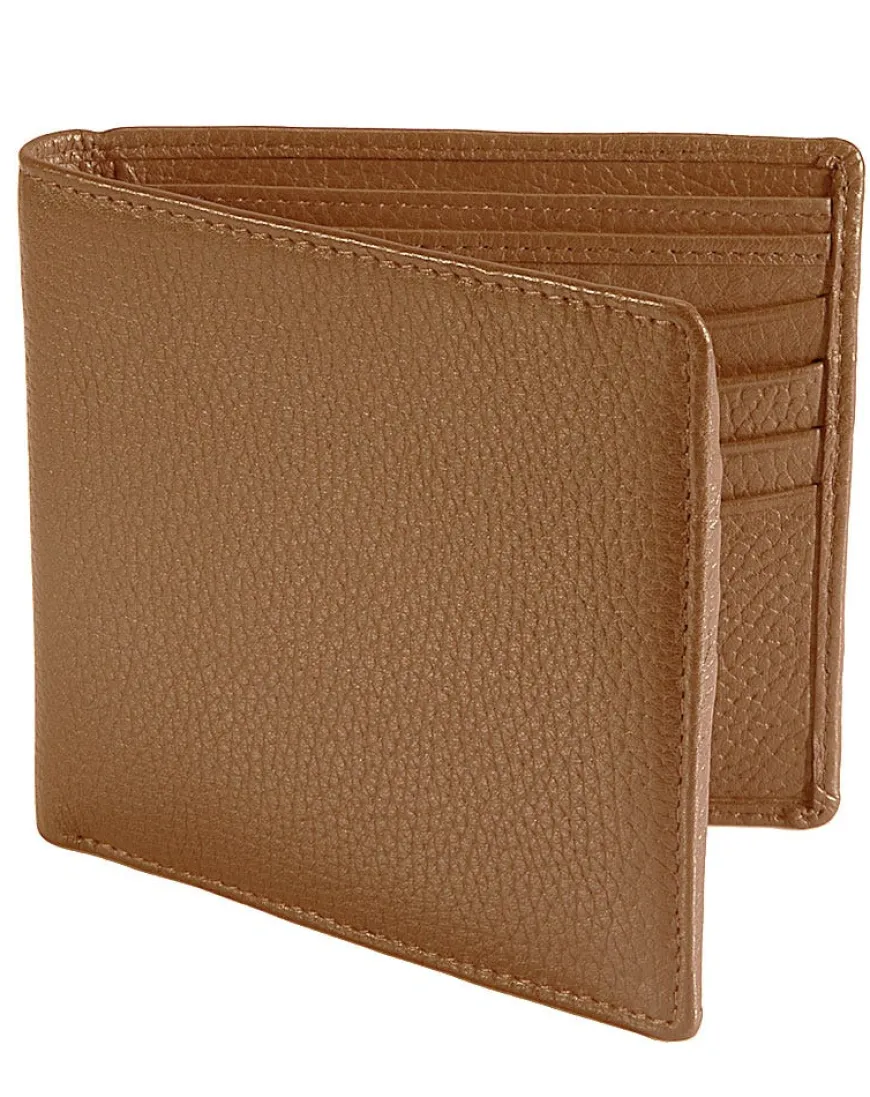 Dents Beauley Grained Leather Billfold Wallet - Cognac