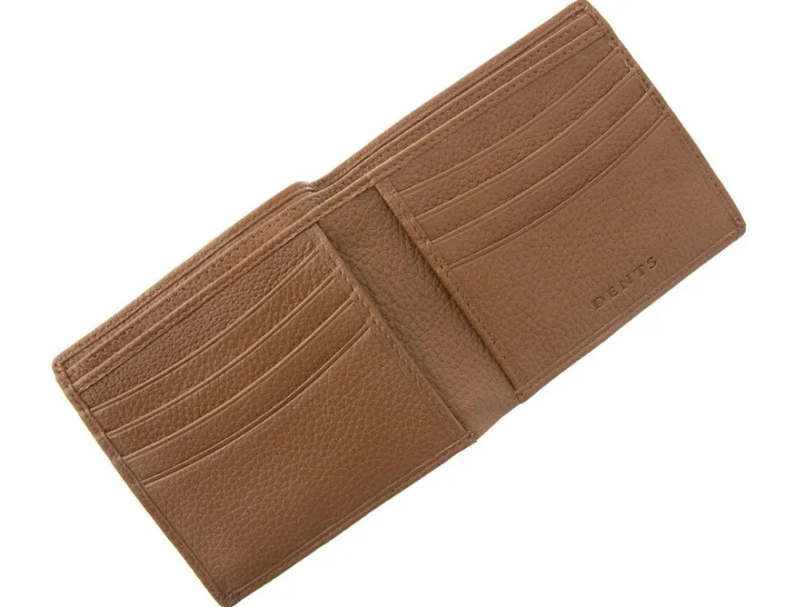 Dents Beauley Grained Leather Billfold Wallet - Cognac