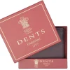 Dents Cherwell Pebble Grain Leather Bifold Wallet & Money Clip with RFID Blocking - Bordeaux & Tan