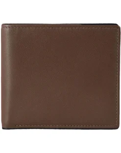 Dents Eden Nappa Leather Bifold Wallet with RFID Protection – English Tan & Olive
