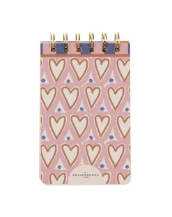 DesignWorks Ink A Dopo Hearts Twin Wire Notepad