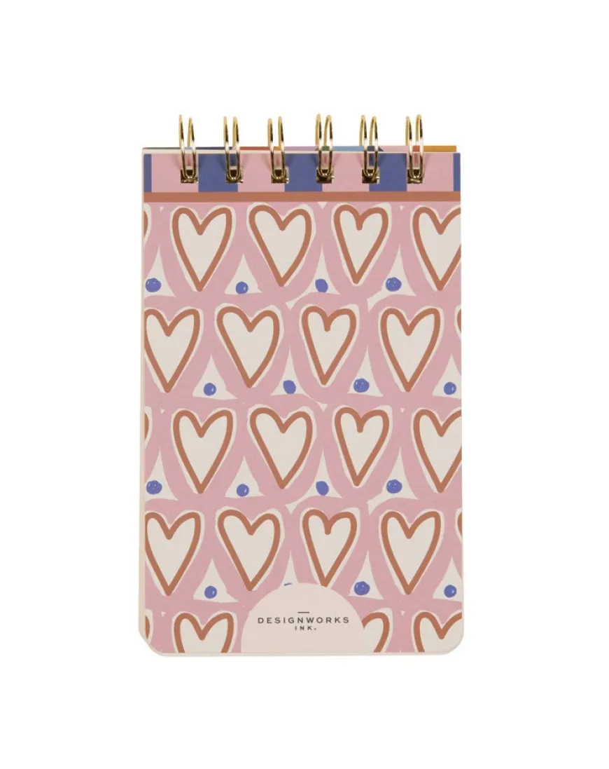 DesignWorks Ink A Dopo Hearts Twin Wire Notepad