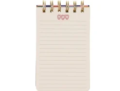 DesignWorks Ink A Dopo Hearts Twin Wire Notepad