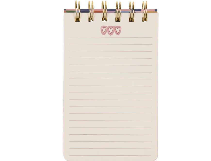 DesignWorks Ink A Dopo Hearts Twin Wire Notepad