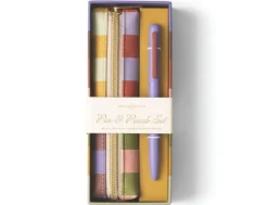 DesignWorks Ink Bold Stripe Pen & Pouch Set