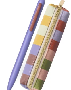 DesignWorks Ink Bold Stripe Pen & Pouch Set