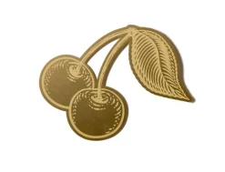 DesignWorks Ink Brass Bookmark - Cherries