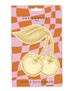 DesignWorks Ink Brass Bookmark - Cherries