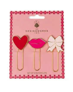 DesignWorks Ink Set of 3 Paperclips - Love