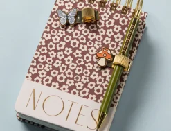 DesignWorks Ink Set of 2 Pen Clips - Butterfly & Mushroom