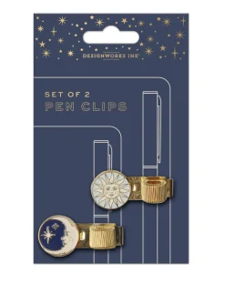 DesignWorks Ink Set of 2 Pen Clips - Celestial