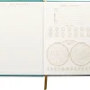 DesignWorks Ink Suedette Linear Boxes Green Hardcover Journal