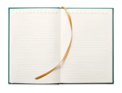 DesignWorks Ink Suedette Linear Boxes Green Hardcover Journal