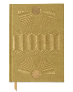 DesignWorks Ink Suedette Radiant Avocado Hardcover Journal
