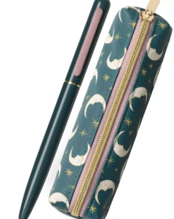 DesignWorks Ink Teal Moon Pen & Pouch Set