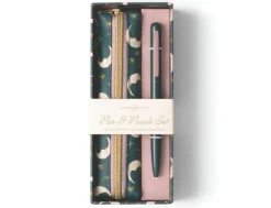 DesignWorks Ink Teal Moon Pen & Pouch Set