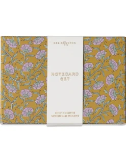 DesignWorks Ink Vintage Floral Set of 16 Assorted Notecards
