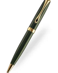 Diplomat Excellence Evergreen Gold Trim Ballpoint Pen