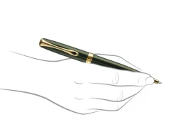 Diplomat Excellence Evergreen Gold Trim Ballpoint Pen