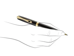 Diplomat Excellence Gloss Black Gold Trim Ballpoint Pen