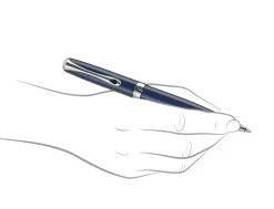Diplomat Excellence Midnight Blue Chrome Trim Ballpoint Pen