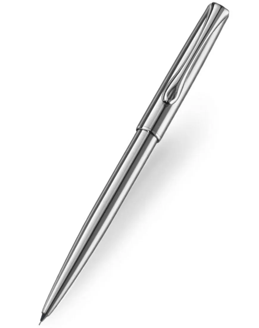 Diplomat Traveller Stainless Steel Chrome Trim Pencil