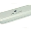 Diplomat Traveller Stainless Steel Gold Trim Ballpoint, Rollerball & Leather Pen Case Set