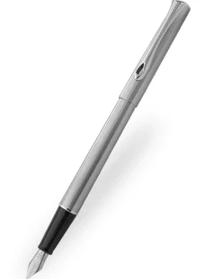 Diplomat Traveller Stainless Steel Chrome Trim Fountain Pen