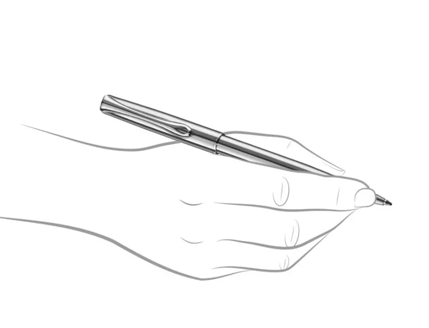 Diplomat Traveller Stainless Steel Chrome Trim Ballpoint Pen