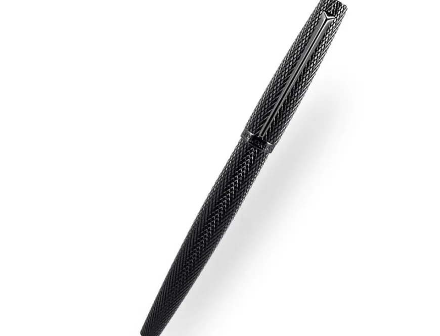 Diplomat Viper Black Guilloche Rollerball Pen