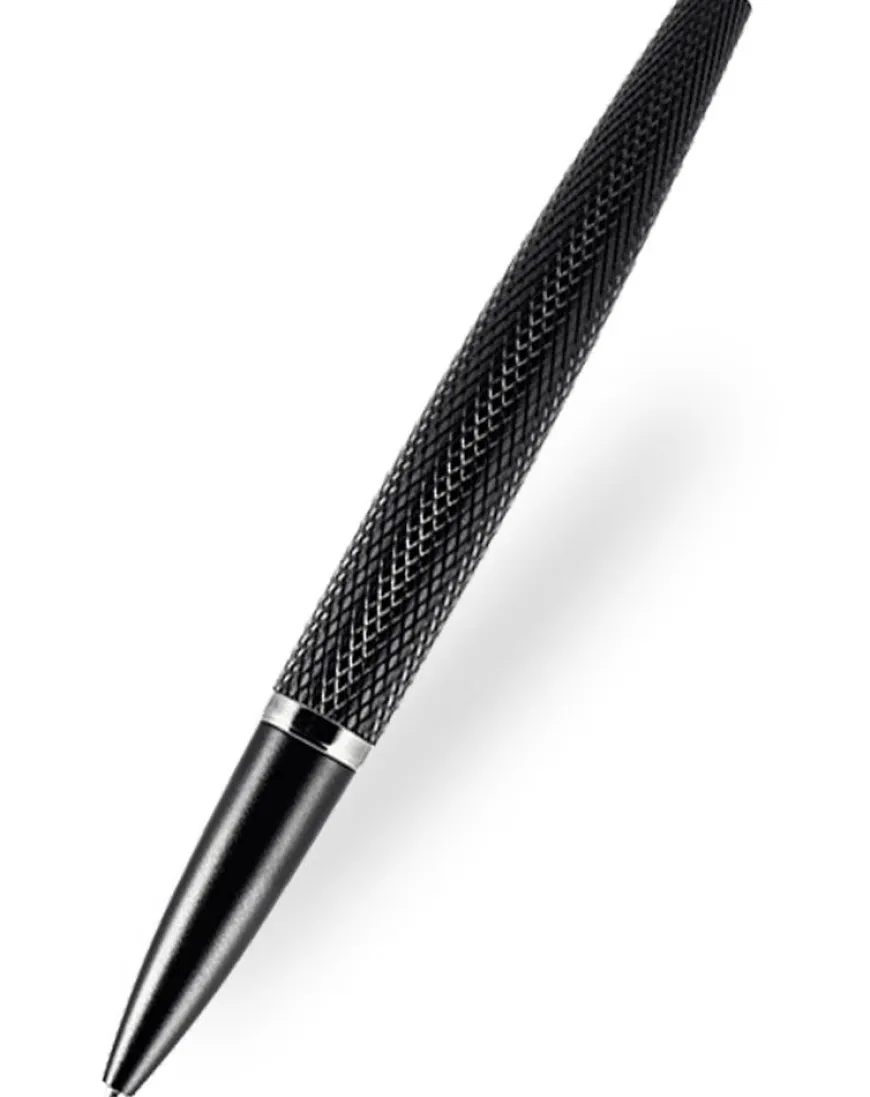 Diplomat Viper Black Guilloche Rollerball Pen