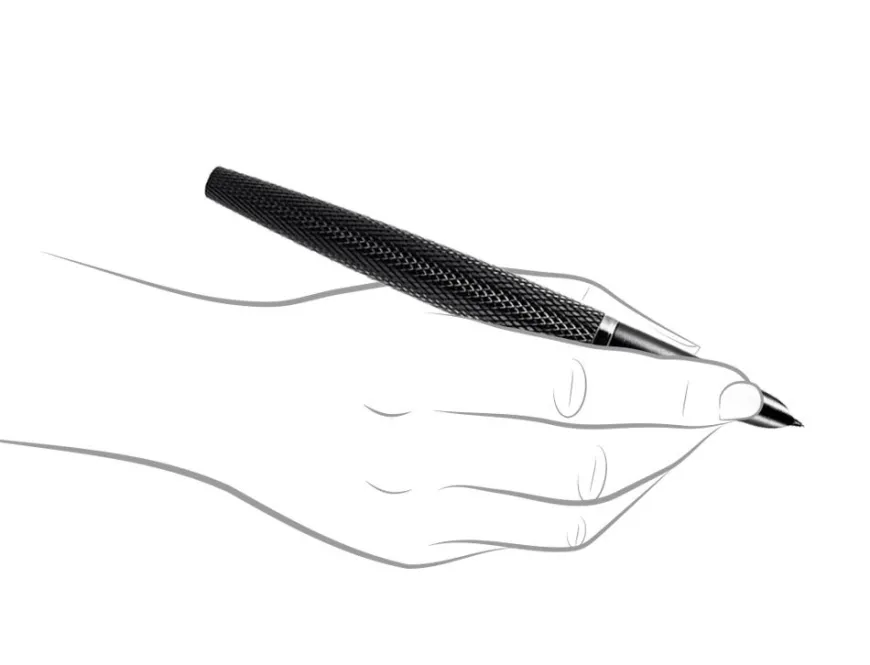 Diplomat Viper Black Guilloche Fountain Pen