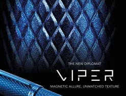 Diplomat Viper Blue Guilloche Fountain Pen