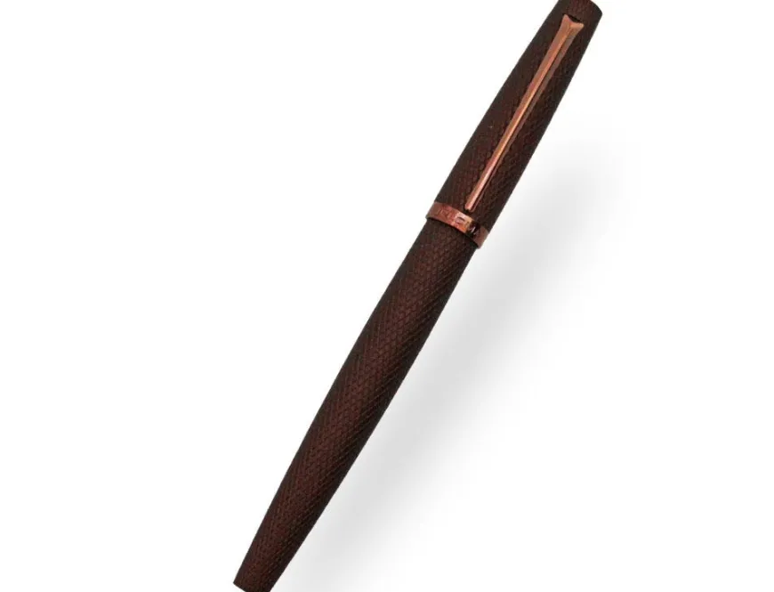 Diplomat Viper Brown Guilloche Rollerball Pen
