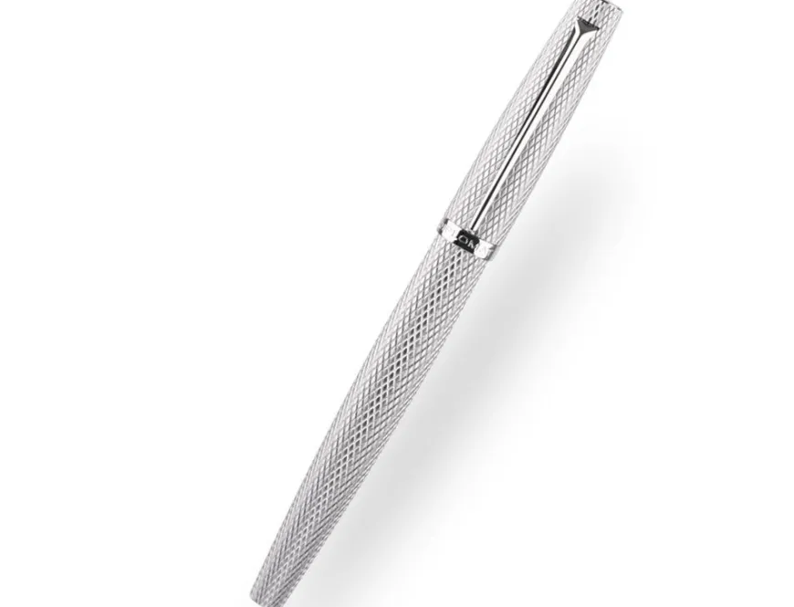 Diplomat Viper Silver Guilloche Rollerball Pen